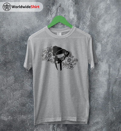 MF Doom Mask and Flower Shirt MF Doom T-Shirt Rapper Music Shirt