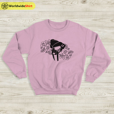 MF Doom Mask and Flower Sweatshirt MF Doom Shirt Rap Music Shirt