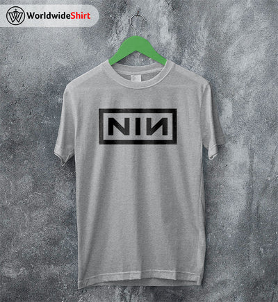 Nine Inch Nails NIN Logo T-Shirt Nine Inch Nails Shirt Rocker Shirt