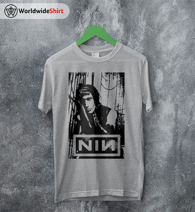 Nine Inch Nails Poster T-Shirt Nine Inch Nails Shirt Rocker Shirt