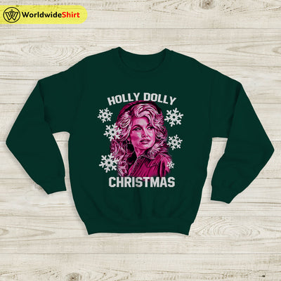 Holly Dolly Christmas Sweatshirt Dolly Parton Shirt Ugly Christmas