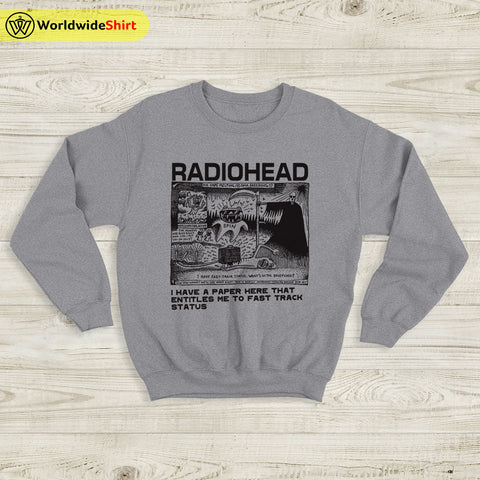 Radiohead Sweatshirt Radiohead Ice Caps Melting Sweater Radiohead Shirt