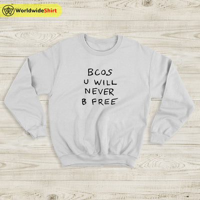 Bcos U WIll Never B Free Sweatshirt Rex Orange County Shirt ROC