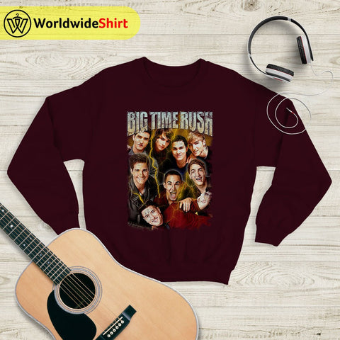 Big Time Rush Vintage 90s Sweatshirt Big Time Rush Shirt Music Shirt - WorldWideShirt