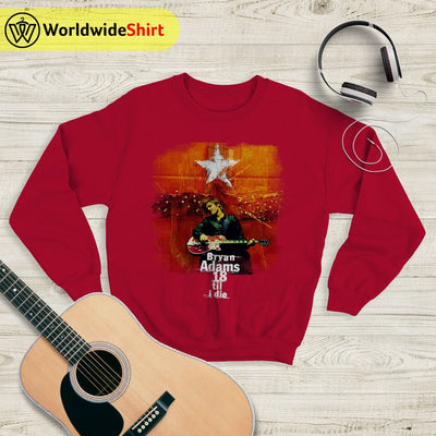 Bryan Adams 18 Till I Die Tour Sweatshirt Bryan Adams Shirt Music Shirt - WorldWideShirt