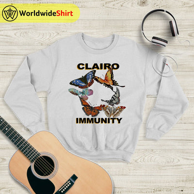 Clairo Butterfly Immunity Tour Sweatshirt Clairo Shirt Music Shirt - WorldWideShirt