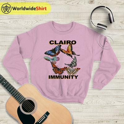 Clairo Butterfly Immunity Tour Sweatshirt Clairo Shirt Music Shirt - WorldWideShirt