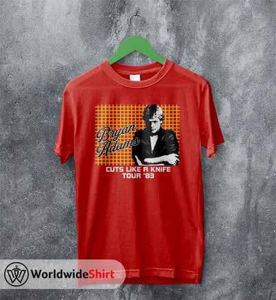 Cuts Like A Knife Tour '83 T-Shirt Bryan Adams Shirt Music Shirt - WorldWideShirt