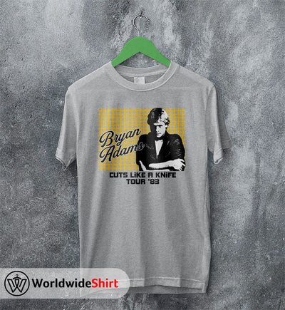 Cuts Like A Knife Tour '83 T-Shirt Bryan Adams Shirt Music Shirt - WorldWideShirt