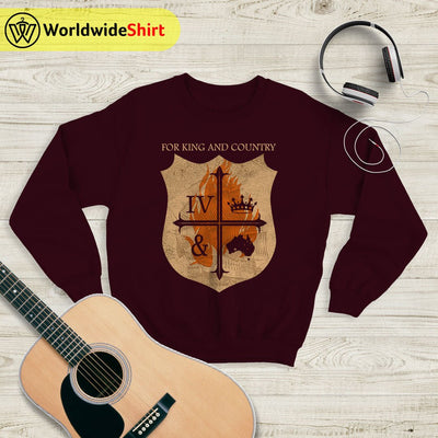 For King and Country Crest Logo Sweatshirt For King and Country Shirt - WorldWideShirt