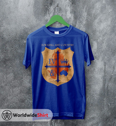 For King and Country Crest logo T shirt For King and Country Shirt - WorldWideShirt