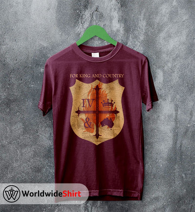 For King and Country Crest logo T shirt For King and Country Shirt - WorldWideShirt