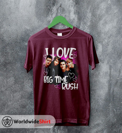 I Love Big Time Rush Graphic T shirt Big Time Rush Shirt Music Shirt - WorldWideShirt