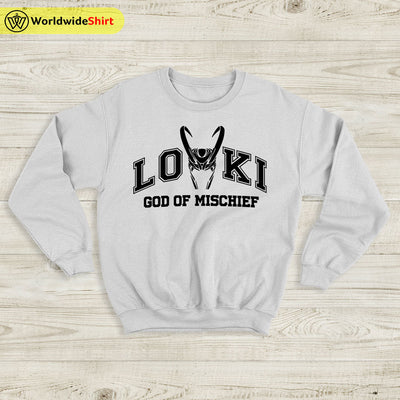 Loki God of Mischief Sweatshirt Loki Shirt The Avengers Shirt - WorldWideShirt