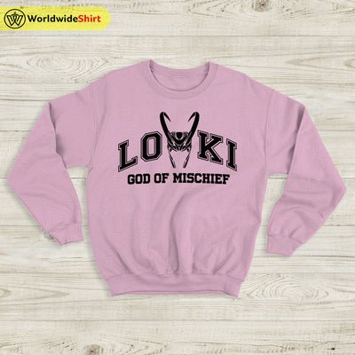 Loki God of Mischief Sweatshirt Loki Shirt The Avengers Shirt - WorldWideShirt