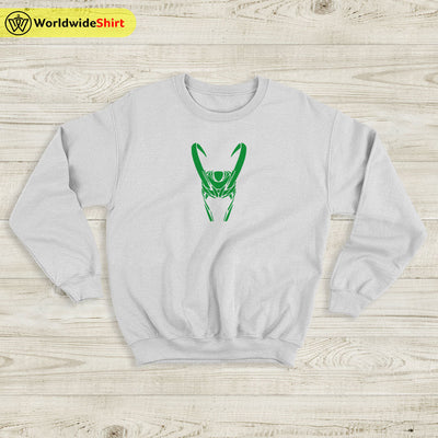 Loki Helmet Logo Sweatshirt Loki Shirt The Avengers Shirt - WorldWideShirt