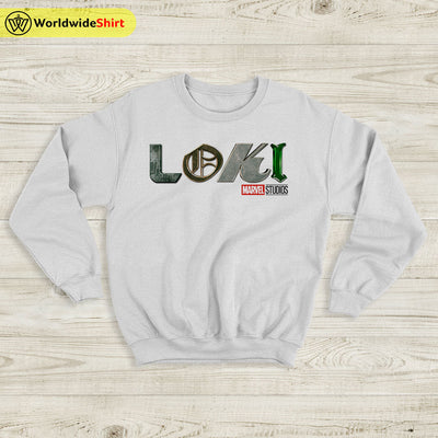 Loki Marvel Studio Logo Sweatshirt Loki Shirt The Avengers Shirt - WorldWideShirt