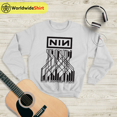 Nine Inch Nails 2009 US Tour Sweatshirt Nine Inch Nails Shirt Rocker Shirt - WorldWideShirt