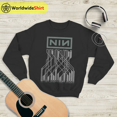 Nine Inch Nails 2009 US Tour Sweatshirt Nine Inch Nails Shirt Rocker Shirt - WorldWideShirt