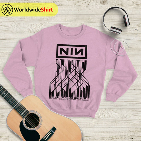 Nine Inch Nails 2009 US Tour Sweatshirt Nine Inch Nails Shirt Rocker Shirt - WorldWideShirt