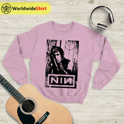 Nine Inch Nails Poster Sweatshirt Nine Inch Nails Shirt Rocker Shirt - WorldWideShirt