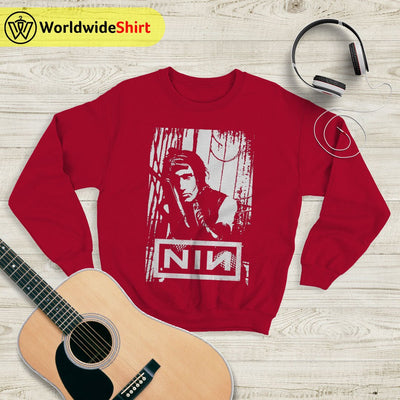 Nine Inch Nails Poster Sweatshirt Nine Inch Nails Shirt Rocker Shirt - WorldWideShirt