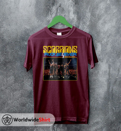 Scorpions Rock Believer 2022 Tour T shirt Scorpions Shirt Band Shirt - WorldWideShirt