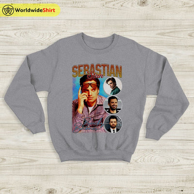 Sebastian Stan 90s BOOTLEG Sweatshirt Bucky Barnes Shirt The Avengers Shirt - WorldWideShirt