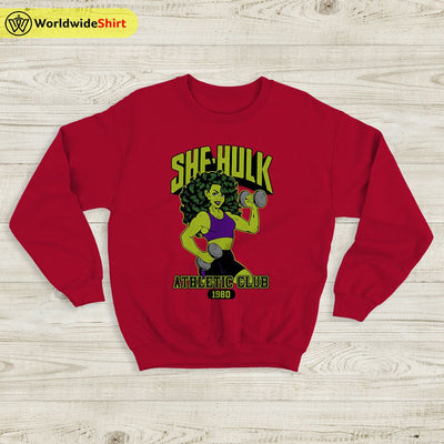 She Hulk Athletic Club 1980 Sweatshirt She Hulk Shirt The Avengers Shirt - WorldWideShirt