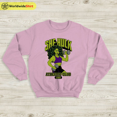 She Hulk Athletic Club 1980 Sweatshirt She Hulk Shirt The Avengers Shirt - WorldWideShirt