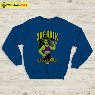 She Hulk Athletic Club 1980 Sweatshirt She Hulk Shirt The Avengers Shirt - WorldWideShirt