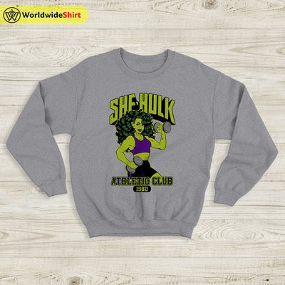 She Hulk Athletic Club 1980 Sweatshirt She Hulk Shirt The Avengers Shirt - WorldWideShirt