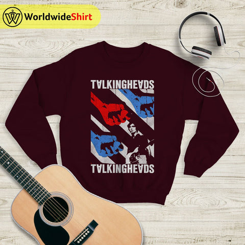 Talking Heads Vintage Poster Sweatshirt Talking Heads Shirt Music Shirt - WorldWideShirt