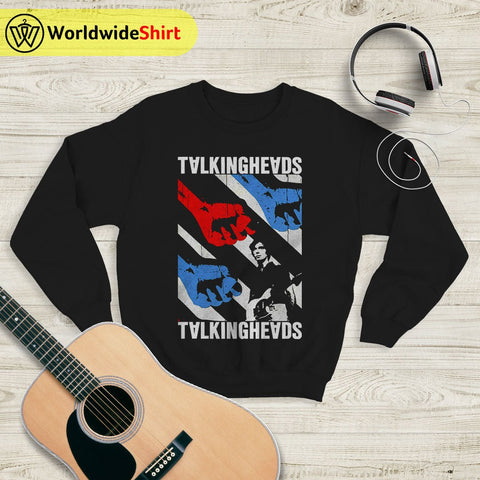 Talking Heads Vintage Poster Sweatshirt Talking Heads Shirt Music Shirt - WorldWideShirt