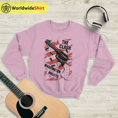 The Clash Washington Bullets Sweatshirt The Clash Shirt Band Shirt - WorldWideShirt