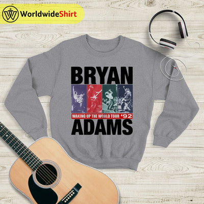 Waking Up The World Tour '92 Sweatshirt Bryan Adams Shirt Music Shirt - WorldWideShirt